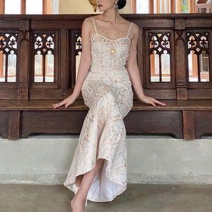 😍 Sybil Baroque Pearl Mermaid Dress NWT* 💥